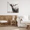 Stupell Industries Black & White Highland Cow Canvas Wall Art Design by Danita Delimont